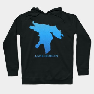 Lake Huron Great Lakes Outline Hoodie